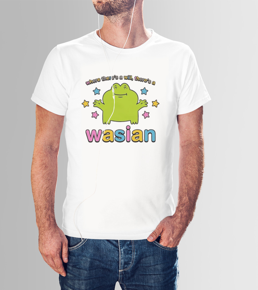 Frog Where There's A Will There's A Wasian Stars T-Shirt