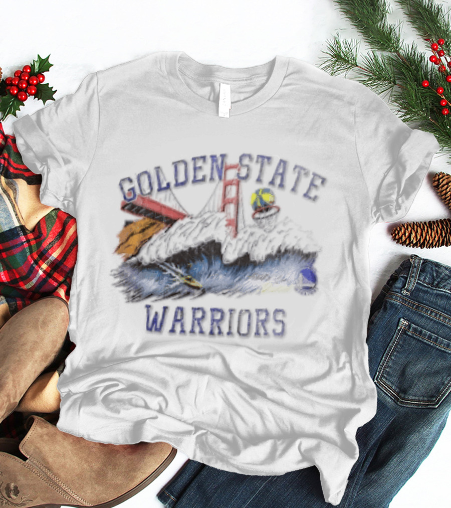 Golden State Warriors League Of Leisure Bridge Bay Area Skyline T-Shirt
