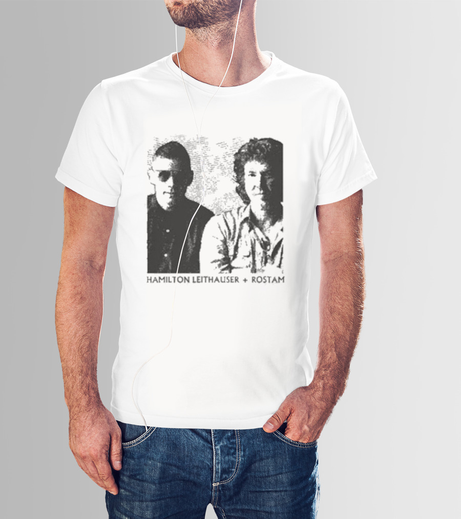 HAMILTON LEITHAUSER ROSTAM Black And White Photo Duo T-Shirt