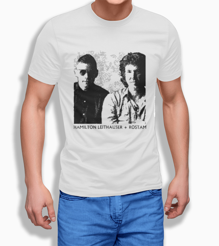 HAMILTON LEITHAUSER ROSTAM Black And White Photo Duo T-Shirt