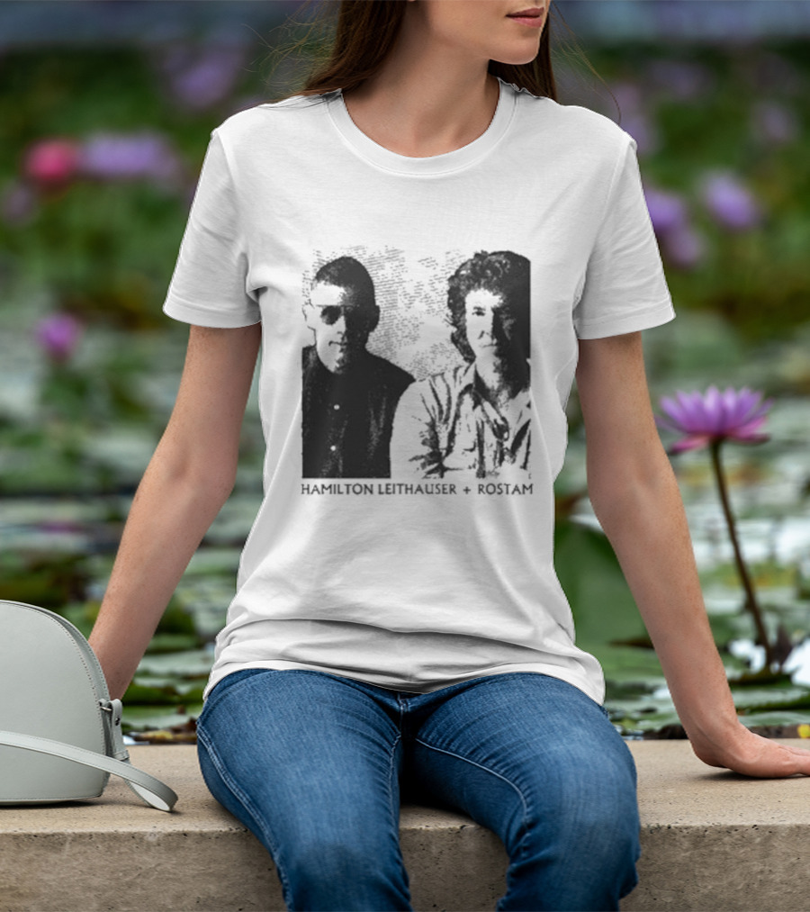 HAMILTON LEITHAUSER ROSTAM Black And White Photo Duo T-Shirt