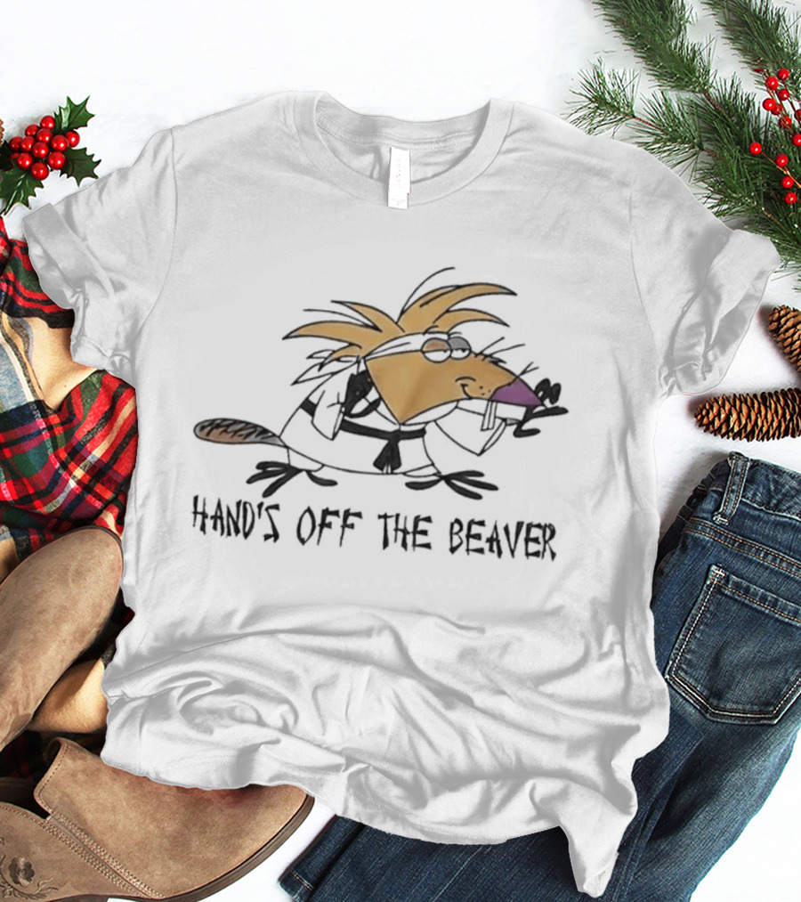 Hand's Off The Beaver The Angry Beavers Cartoon T-Shirt