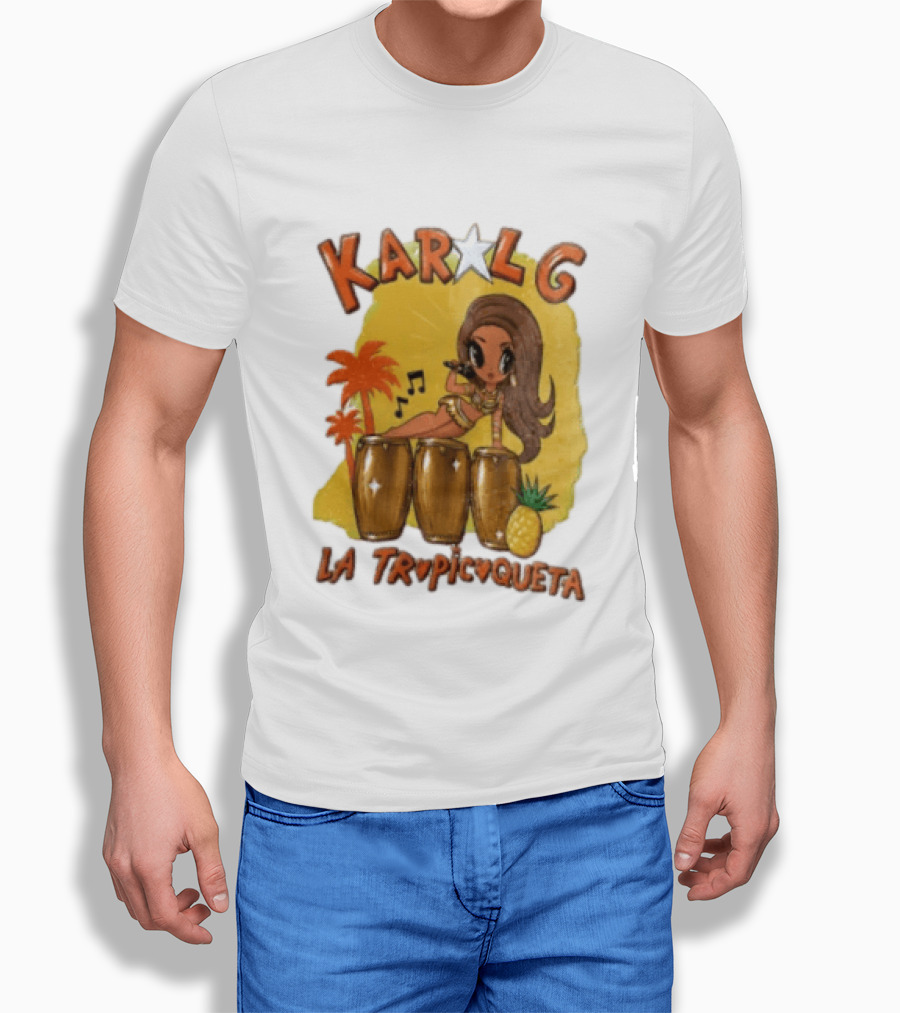 Karol G La Tropicuqueta Tropical Drummer Vibrant Island Vibes T-Shirt