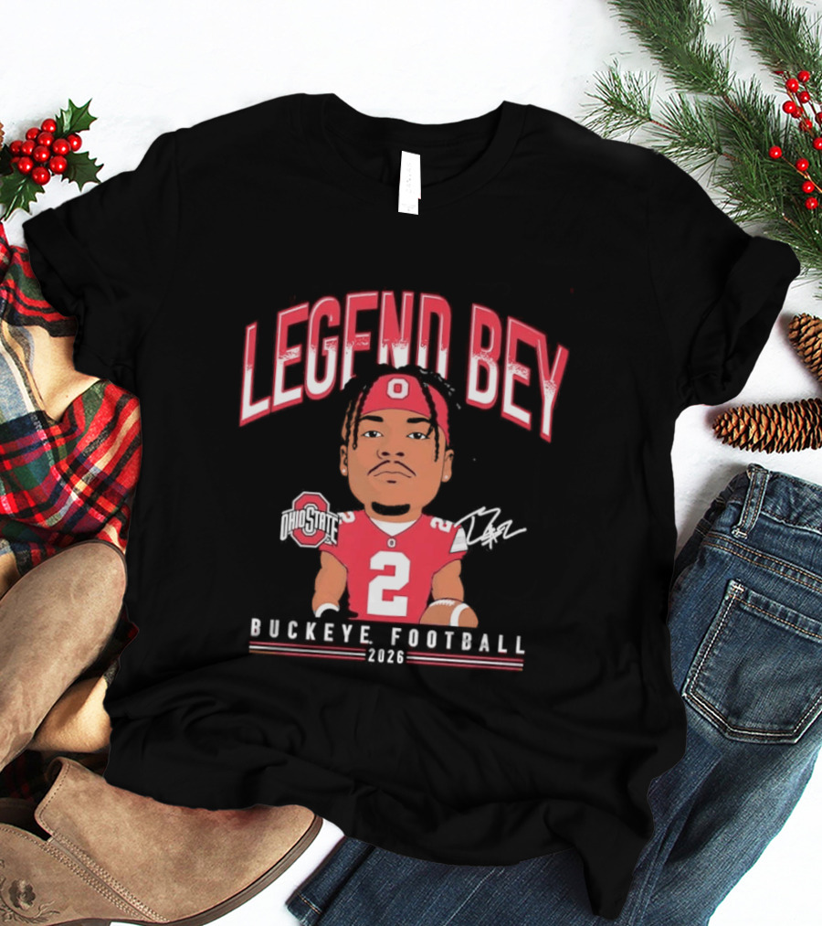 Legend Bey No 2 Ohio State Buckeye Football 2026 T-Shirt