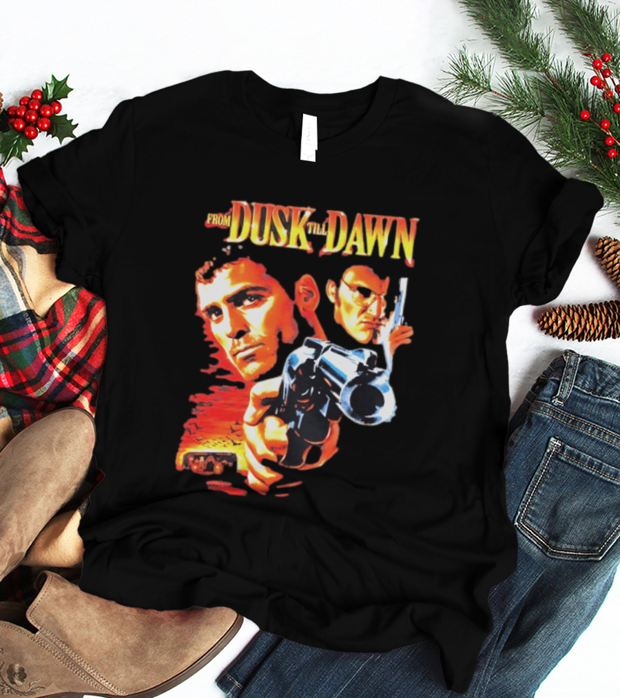 From Dusk Till Dawn Movie Artwork With Two Armed Characters T-Shirt