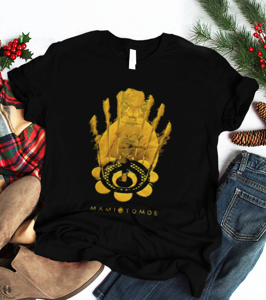 Mami Tomoe Magical Anime Character Golden T-Shirt