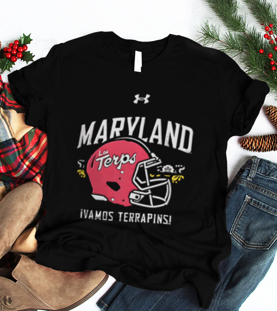 Maryland La Terps ¡Vamos Terrapins! Helmet T-Shirt