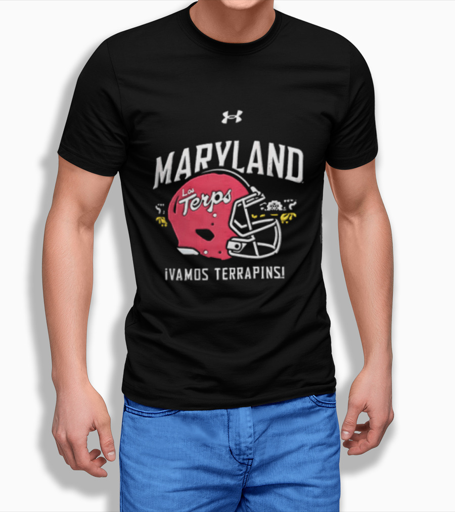 Maryland La Terps ¡Vamos Terrapins! Helmet T-Shirt