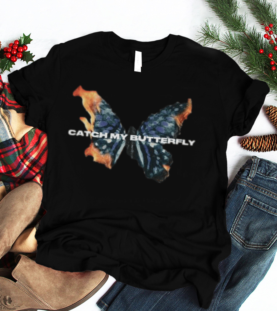 Catch My Butterfly Dirty Honey Women's Crop Top T-Shirt