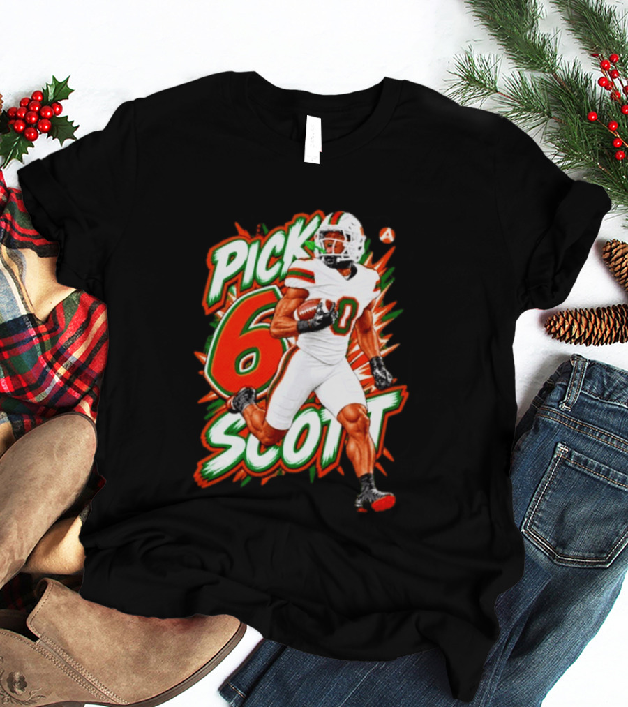 Keionte Scott Pick 6 Scott Miami Hurricanes Football Player T-Shirt