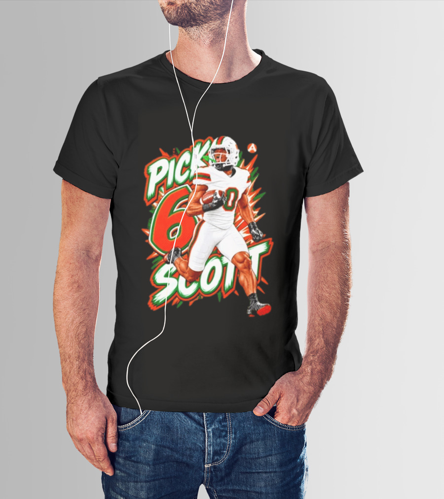 Keionte Scott Pick 6 Scott Miami Hurricanes Football Player T-Shirt
