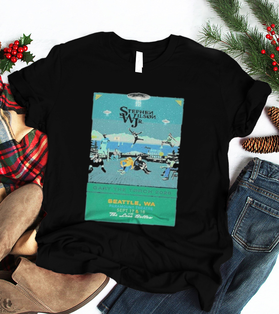 Stephen Wilson Jr Carry The Torch 2026 Seattle Paramount Theatre Event September 17 18 Public Market Center Seattle WA T-Shirt