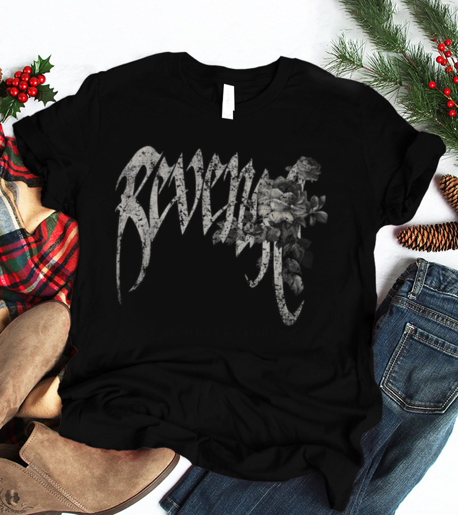 Revenge Store Dark Rose Arch Black T-Shirt