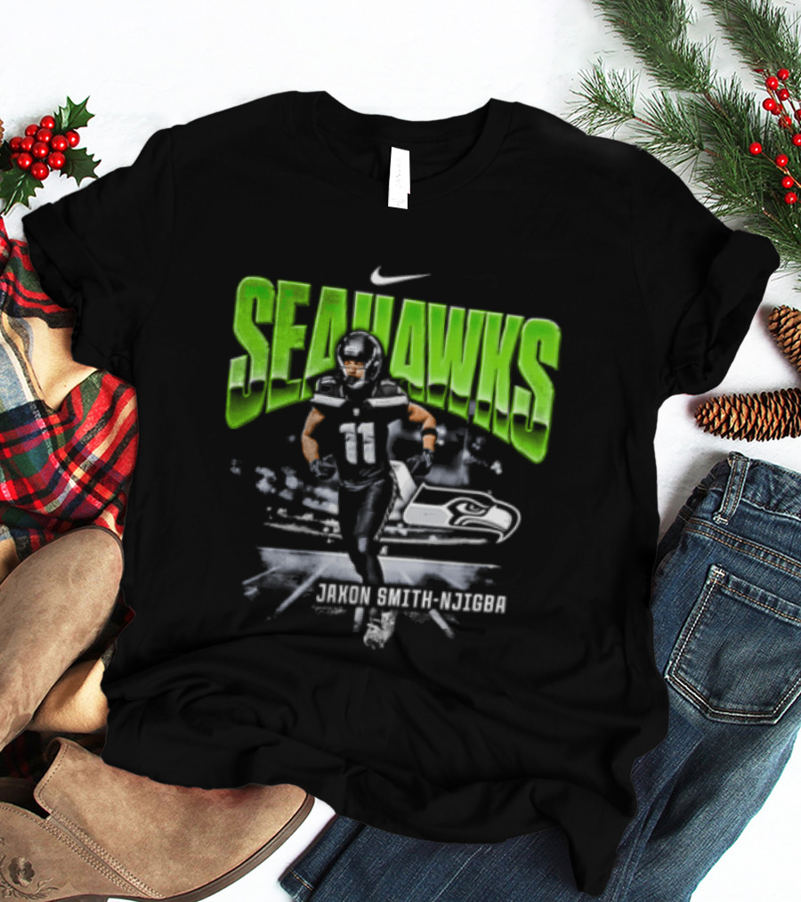 Seattle Seahawks Jaxon Smith Njigba 11 Nike Running Stadium T-Shirt