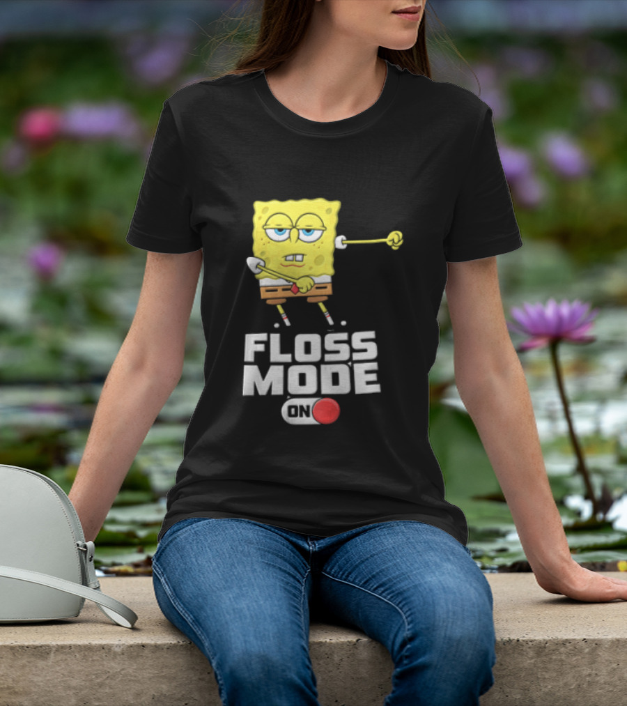 Squarepants Floss Mode On With Dabbing T-Shirt
