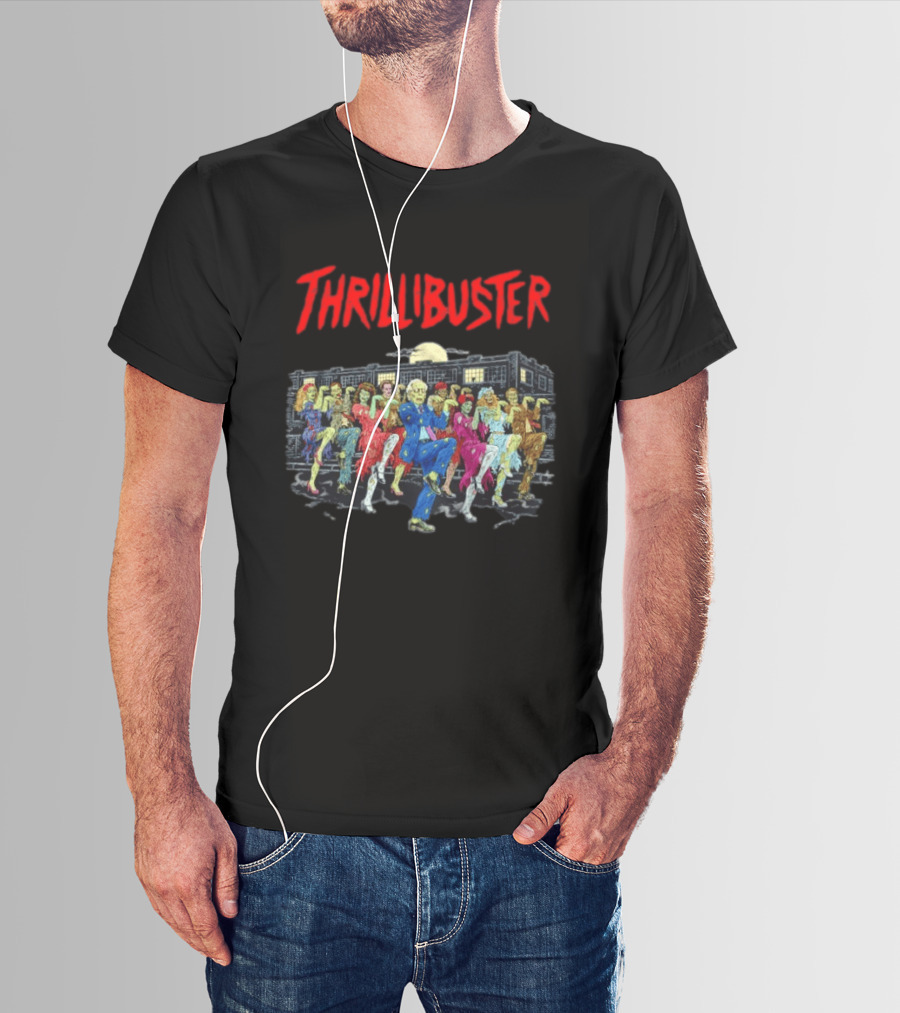 Thrillibuster Zombie Skeleton Dance Halloween Party Night T-Shirt