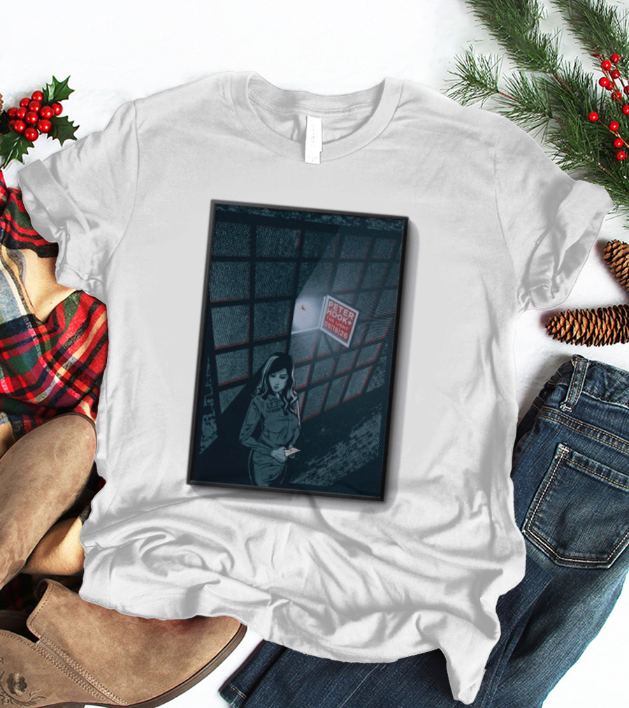 Peter Hook And The Light 9 18 2026 Del Mar CA Tour Woman In Dress Guard غرفة المراقبة T-Shirt
