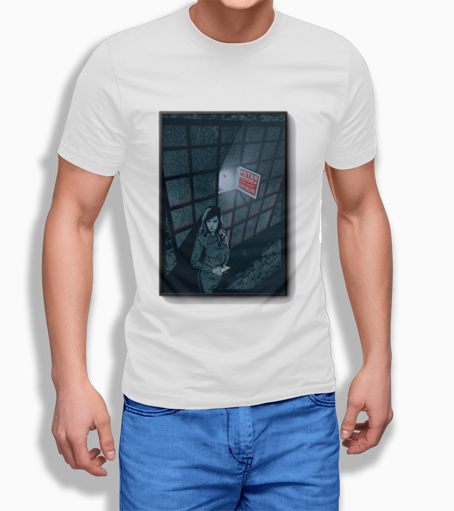 Peter Hook And The Light 9 18 2026 Del Mar CA Tour Woman In Dress Guard غرفة المراقبة T-Shirt