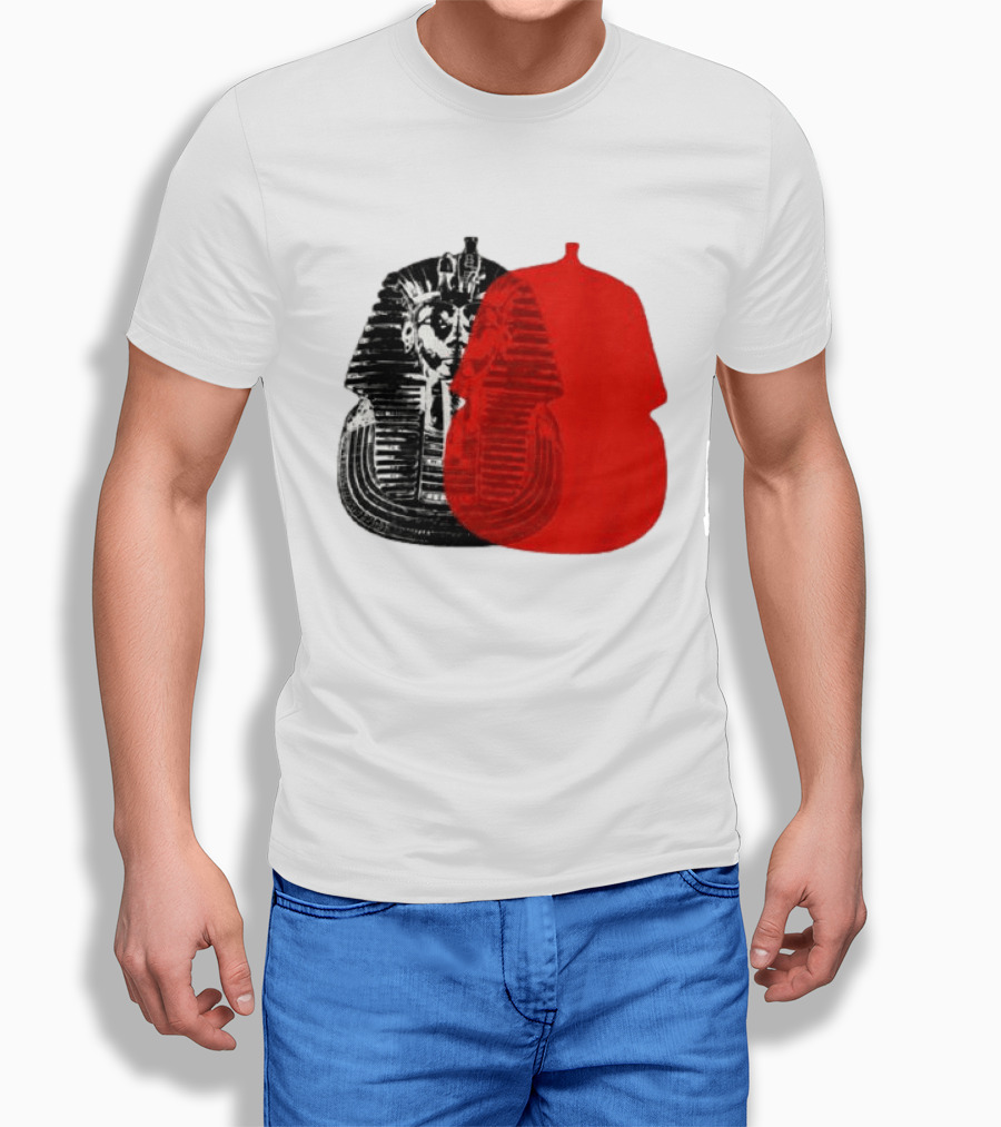 Pyramids Half Marathon Store The Tut Edit Egyptian Pharaoh Mask T-Shirt