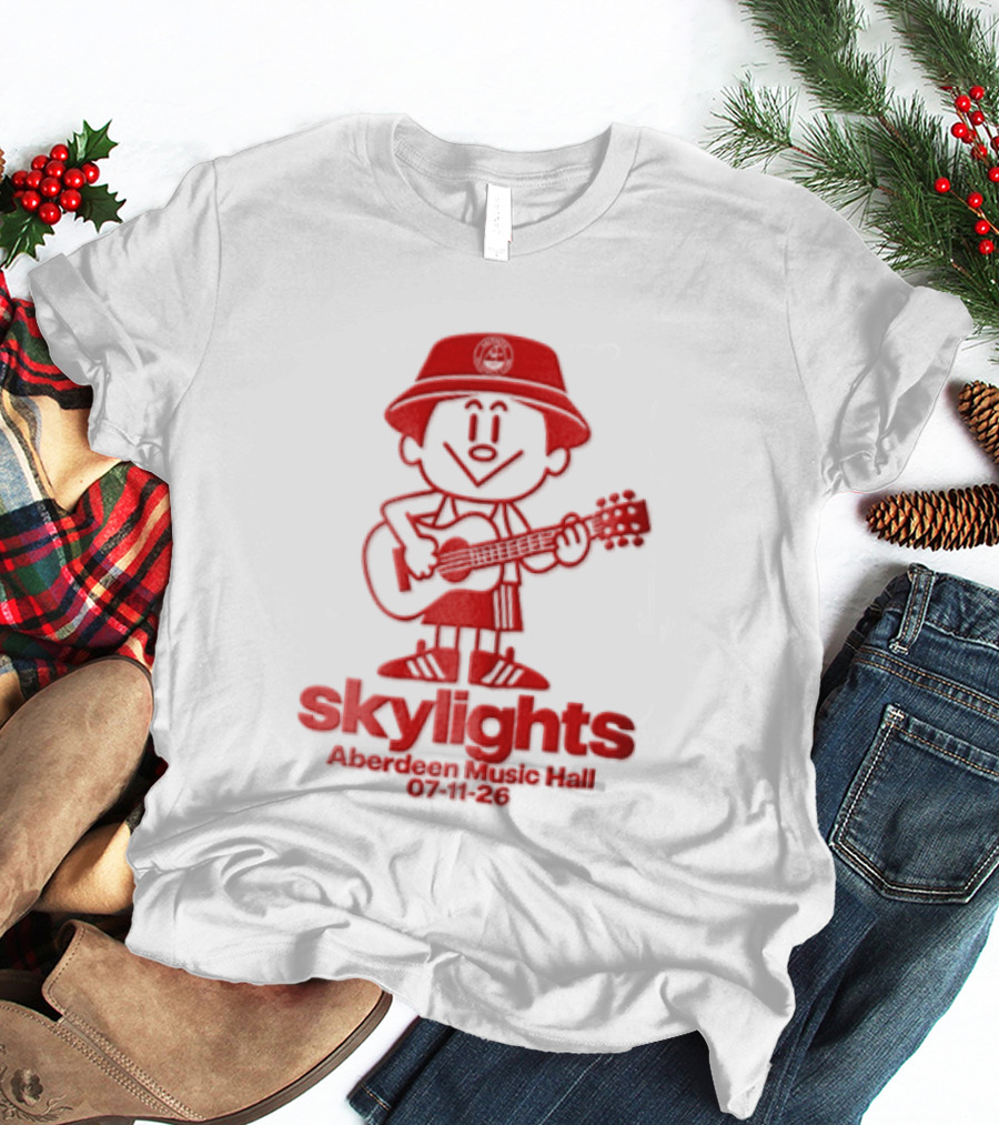 Skylights Aberdeen Music Hall 07/11/23 Boy Playing Guitar T-Shirt