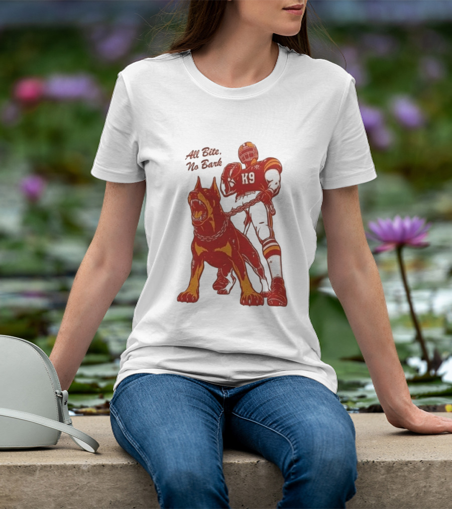 Kenneth Walker III K9 All Bite No Bark Football Player And Dog T-Shirt