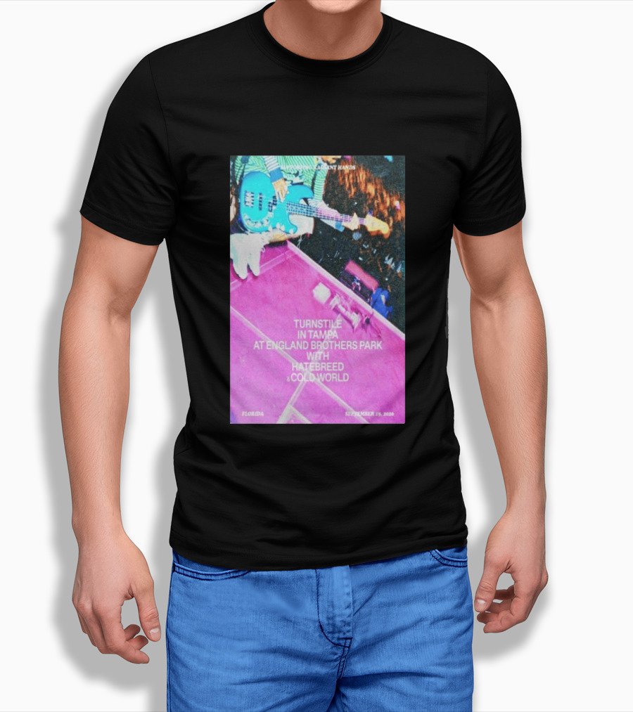 Turnstile Tampa England Brothers Park September 19 2026 Hatebreed Cold World Florida T-Shirt