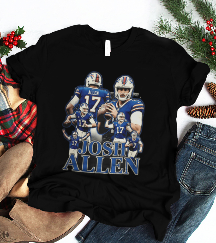 Josh Allen Buffalo Bills Multiple Poses 17 Football T-Shirt