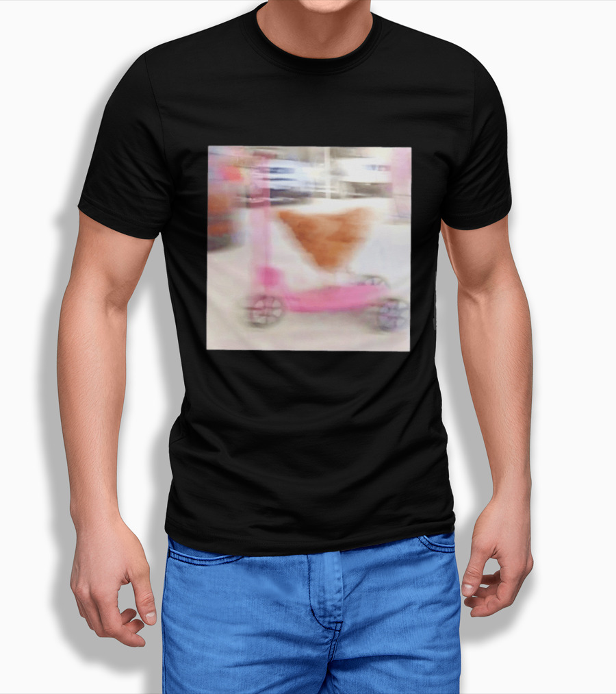 Chicken Riding Pink Scooter T-Shirt