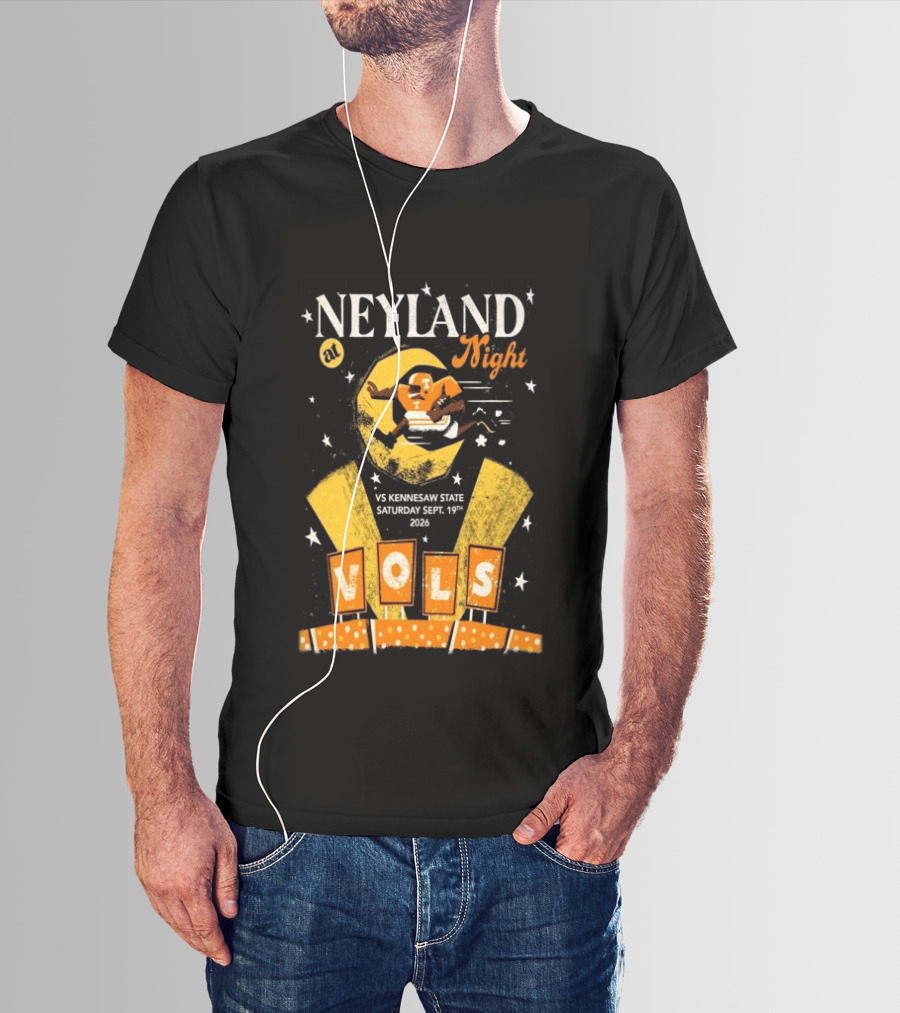 Neyland At Night Vols Vs Kennesaw State September 19 2026 Football Knoxville T-Shirt