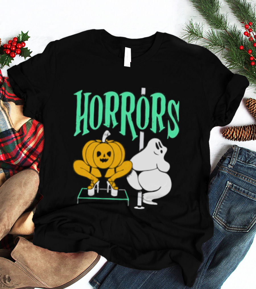 Horrors Halloween Meme Creepy Pumpkin Toilet Humor T-Shirt
