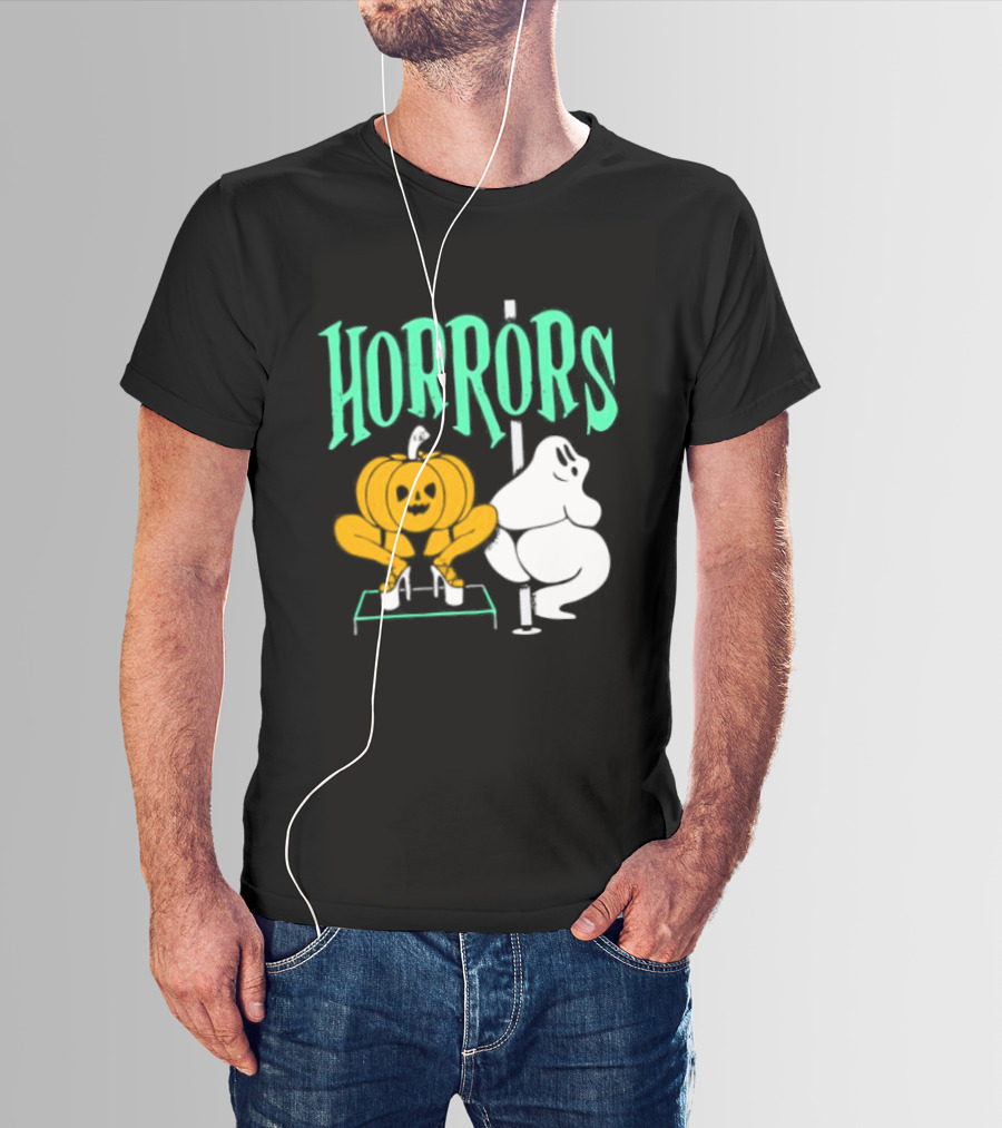 Horrors Halloween Meme Creepy Pumpkin Toilet Humor T-Shirt