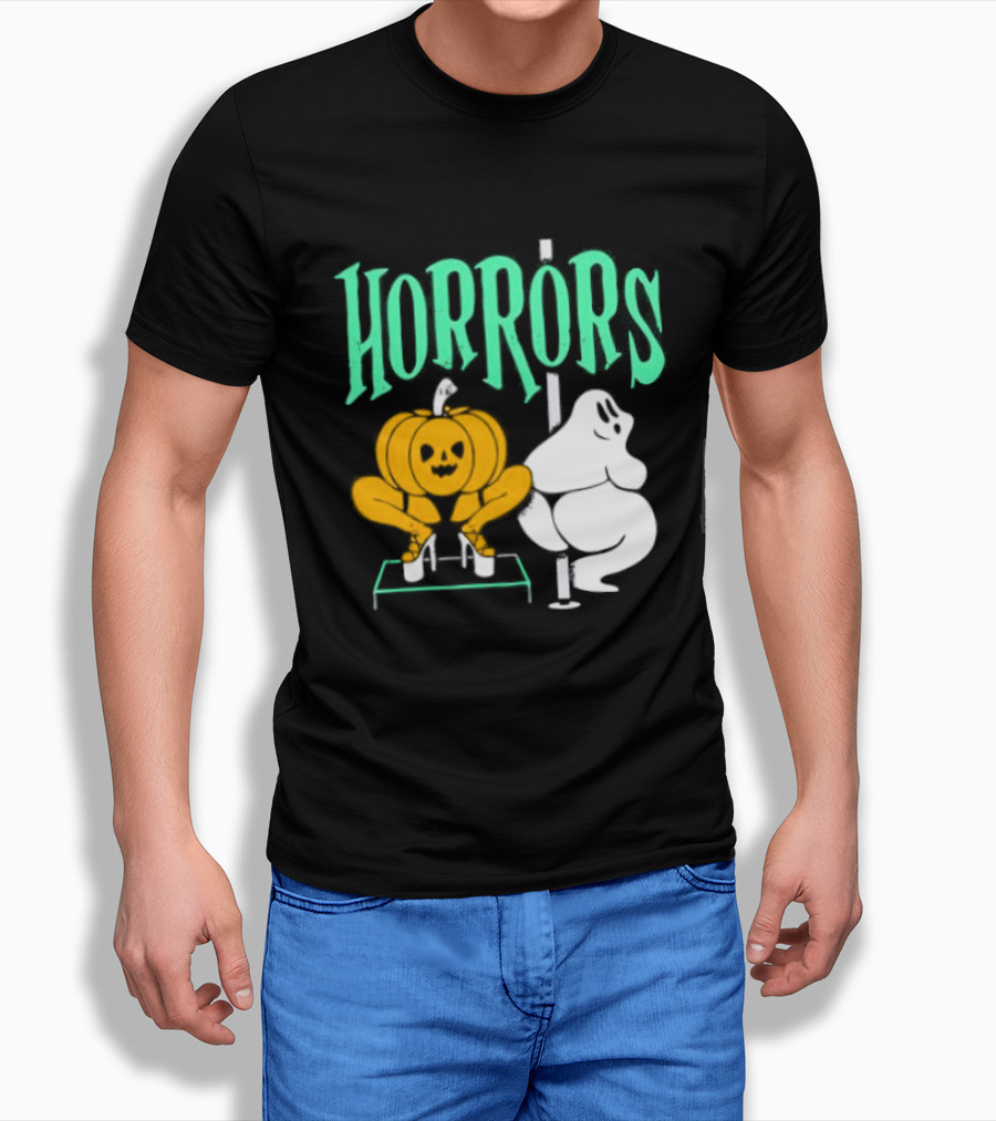 Horrors Halloween Meme Creepy Pumpkin Toilet Humor T-Shirt