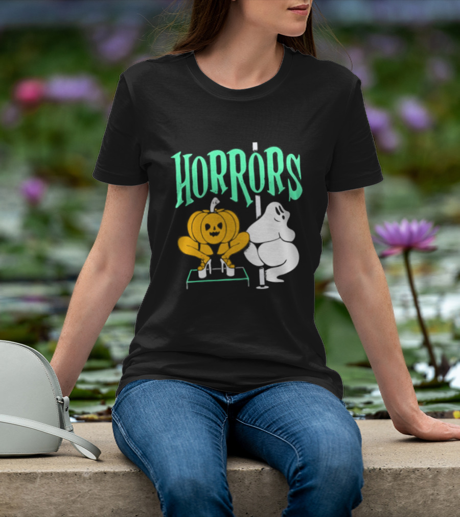 Horrors Halloween Meme Creepy Pumpkin Toilet Humor T-Shirt