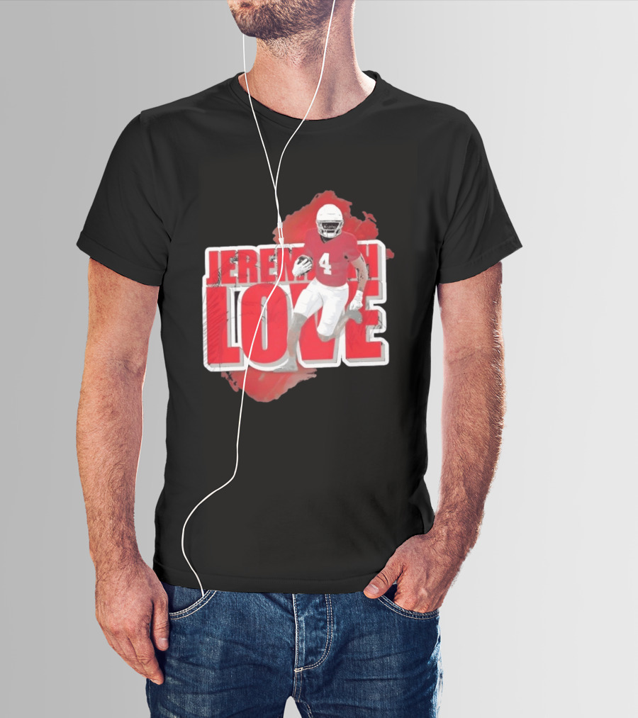 Jeremiyah Love Arizona Cardinals Football Number 4 Player T-Shirt