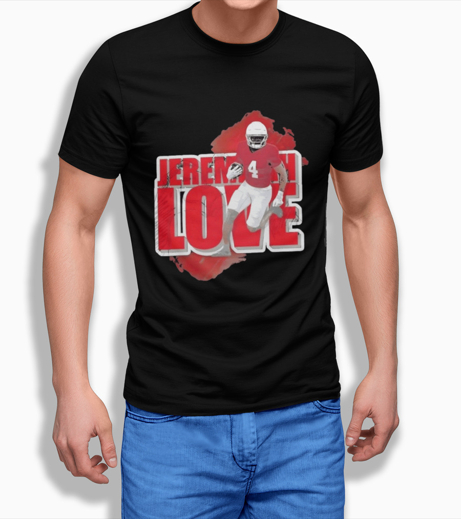 Jeremiyah Love Arizona Cardinals Football Number 4 Player T-Shirt