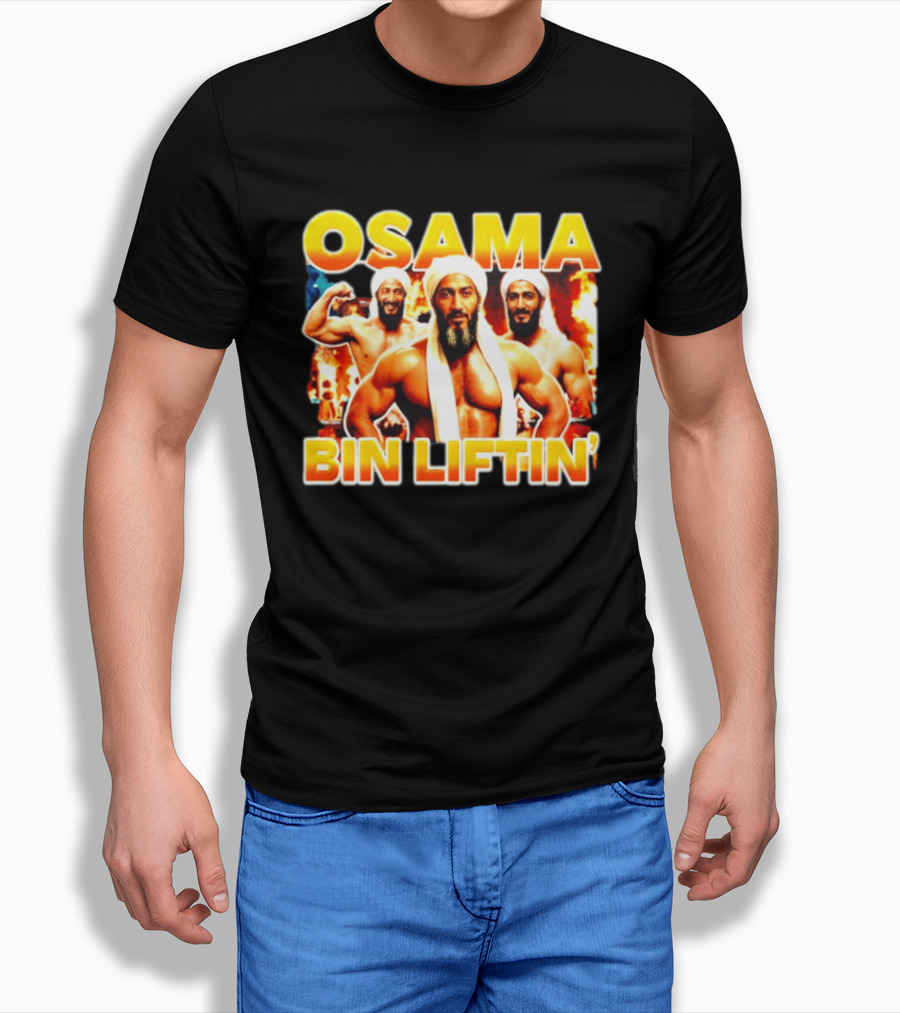 Osama Bin Liftin' Muscular Trio With Turbans And Explosive T-Shirt