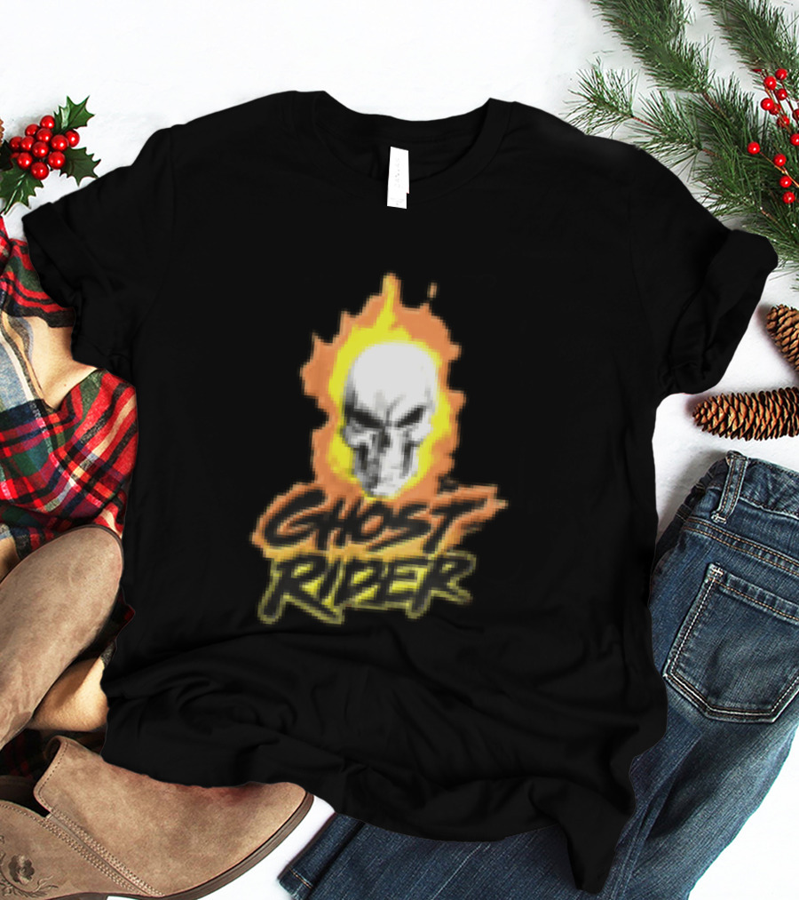 Marvel Ghost Rider Flaming Skull T-Shirt