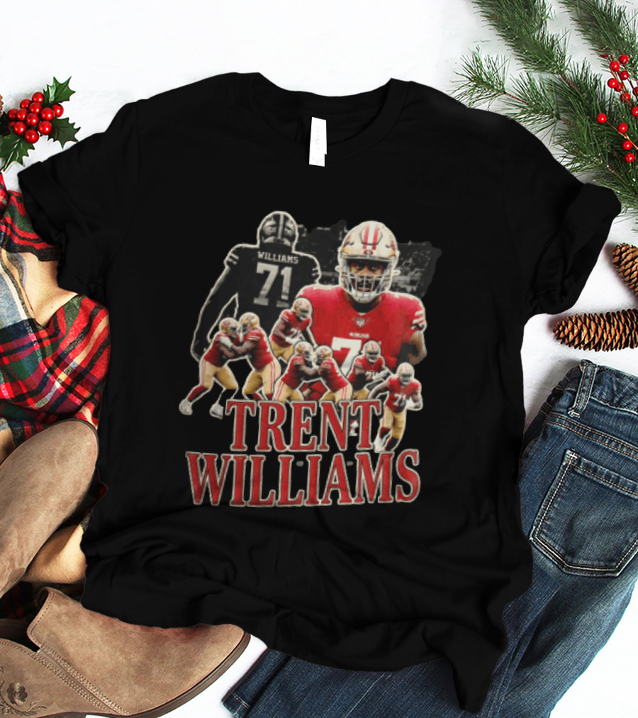San Francisco 49ers Trent Williams Number 71 Action Poses T-Shirt
