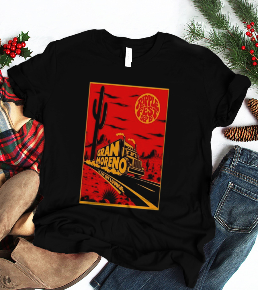 Gran Moreno Ripplefest Texas The Far Out Lounge September 19 2026 T-Shirt