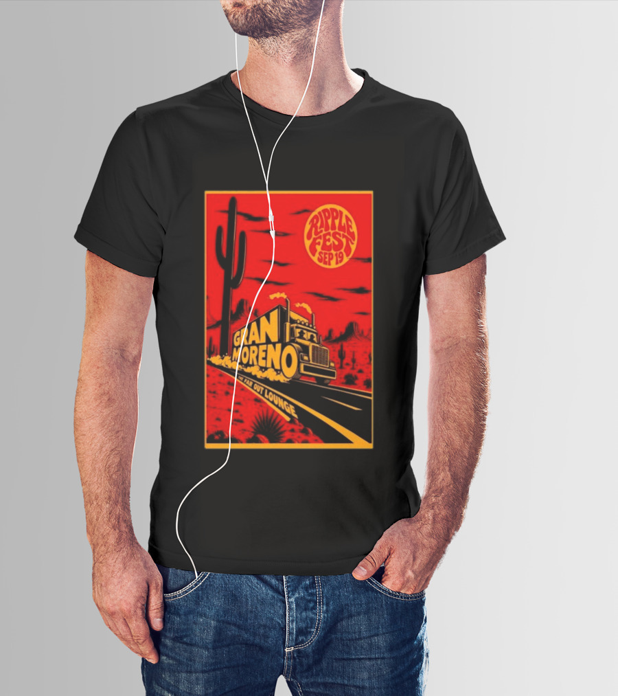 Gran Moreno Ripplefest Texas The Far Out Lounge September 19 2026 T-Shirt
