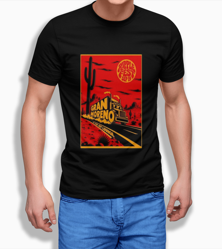 Gran Moreno Ripplefest Texas The Far Out Lounge September 19 2026 T-Shirt