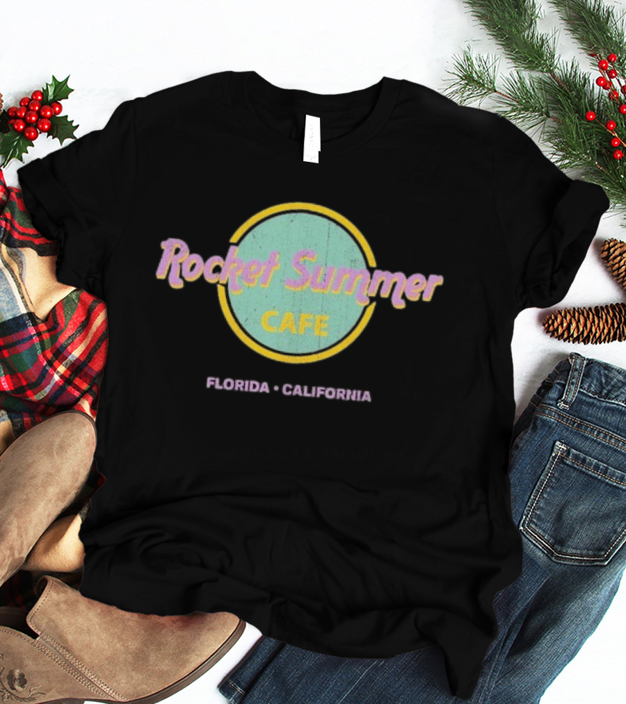 Rocket Summer Cafe Florida California T-Shirt