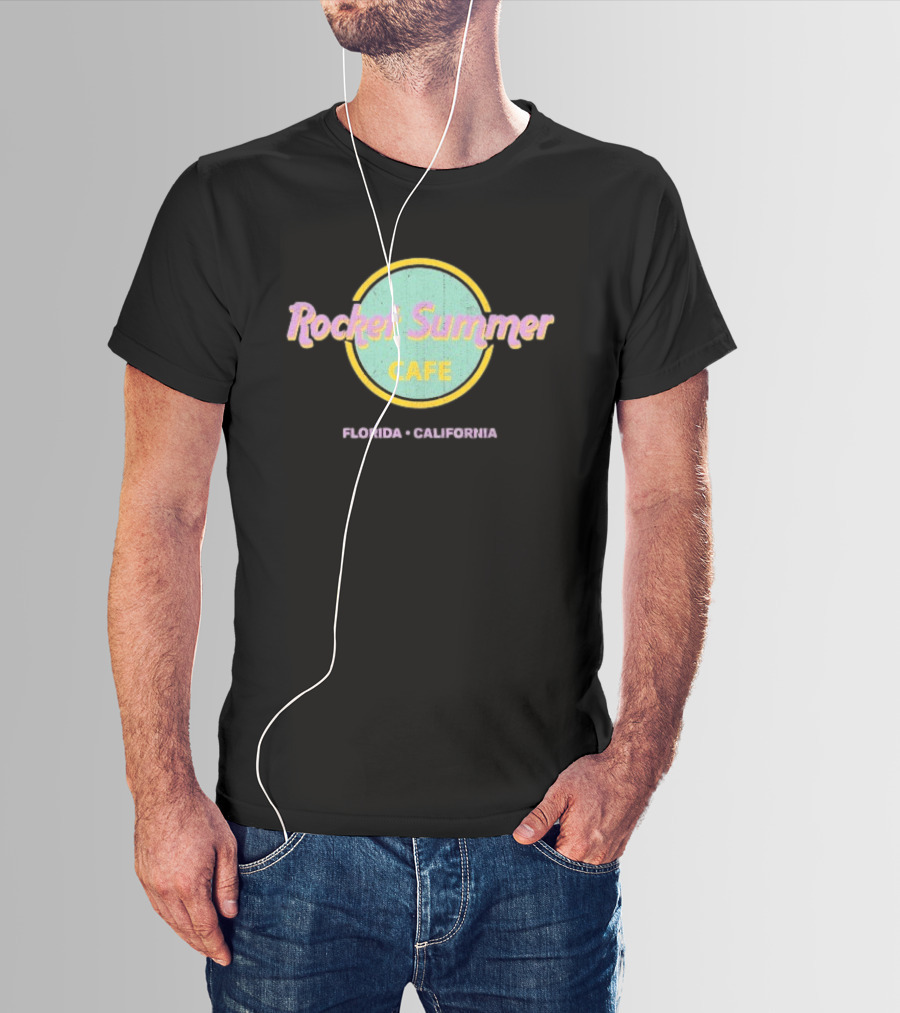 Rocket Summer Cafe Florida California T-Shirt