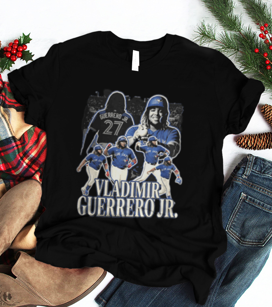 Toronto Blue Jays Vladimir Guerrero Jr. Baseball Player Collage T-Shirt