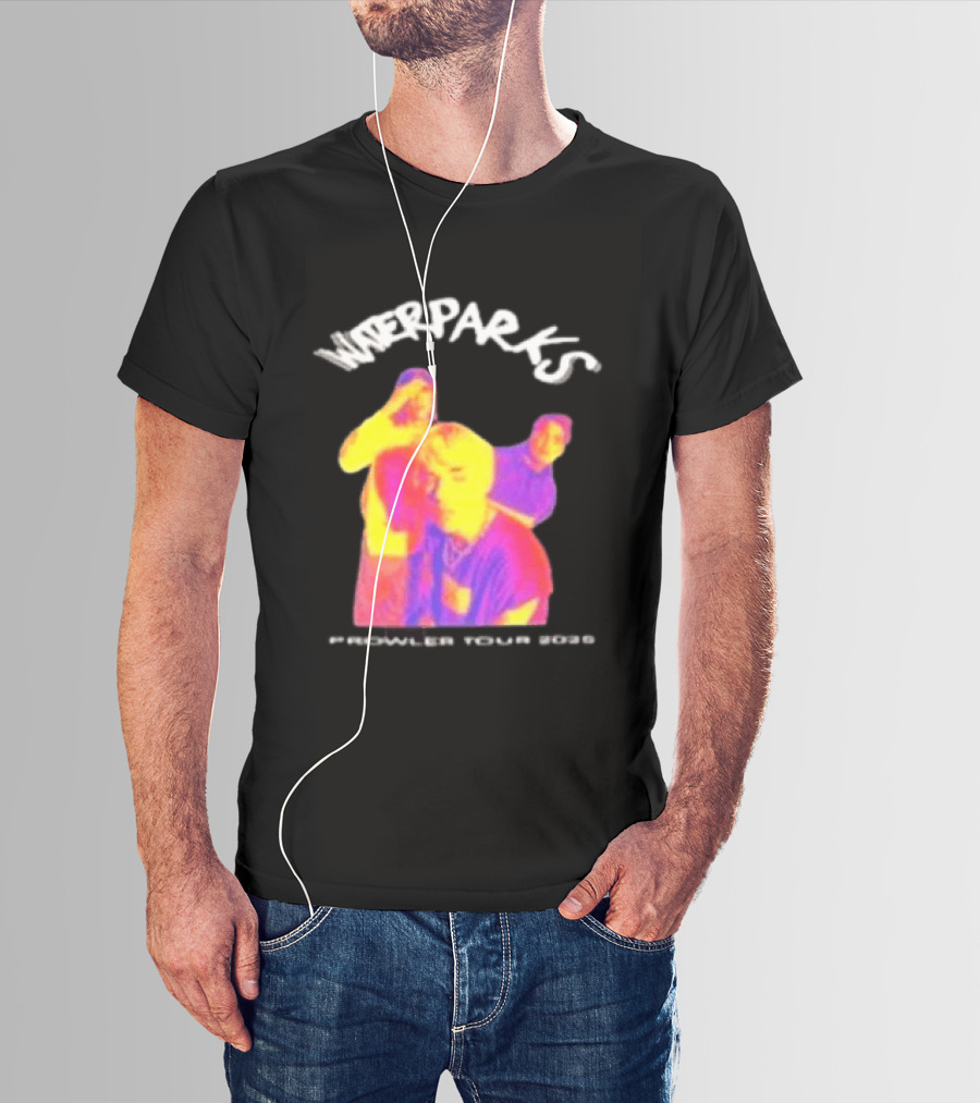 Waterparks Infrared Prowler Tour 2025 Crystallized Oceans Songs T-Shirt