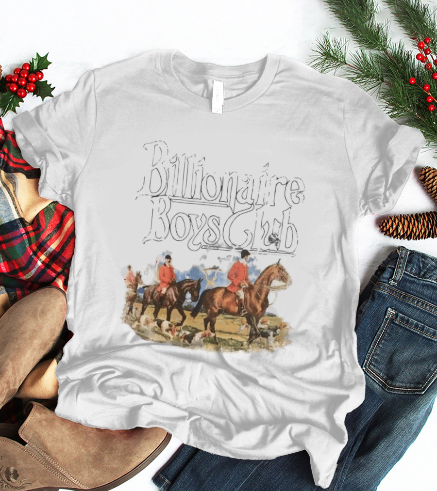 Billionaire Boys Club Equestrian Scene With Hunting Riders And Dogs T-Shirt