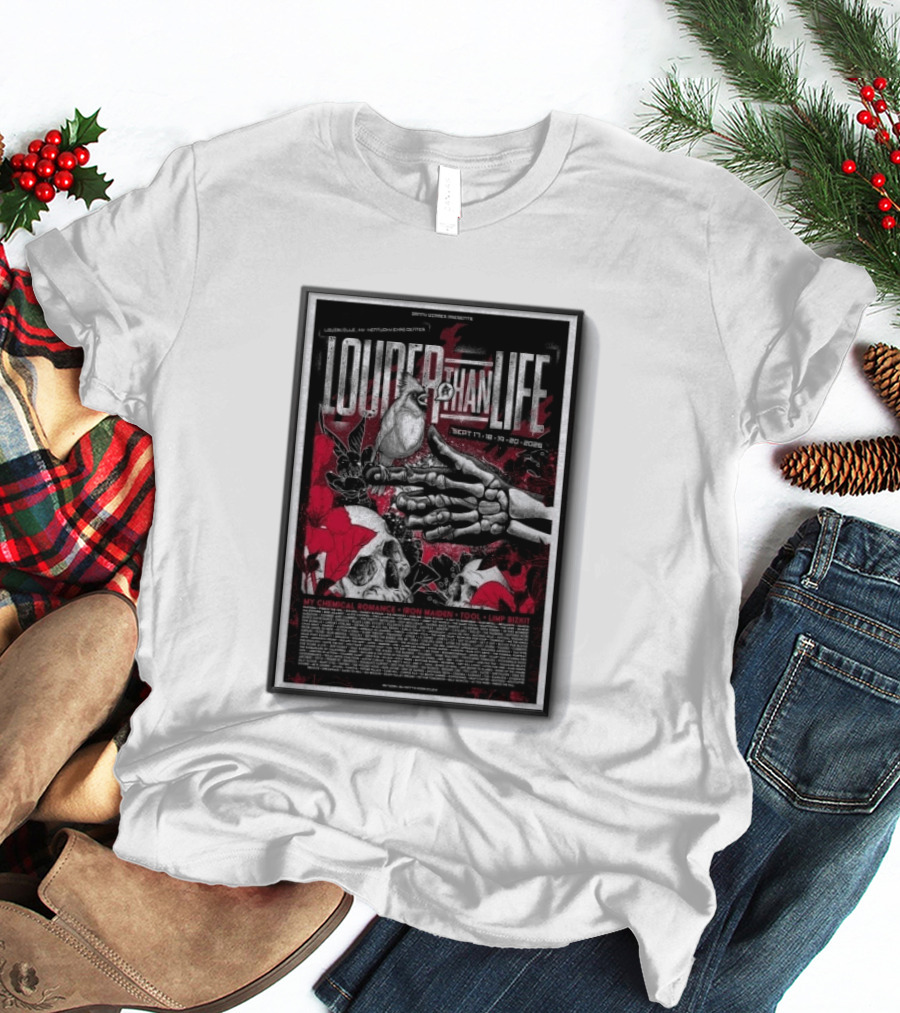 Louder Than Life Festival 2026 My Chemical Romance Iron Maiden Tool Limp Bizkit T-Shirt