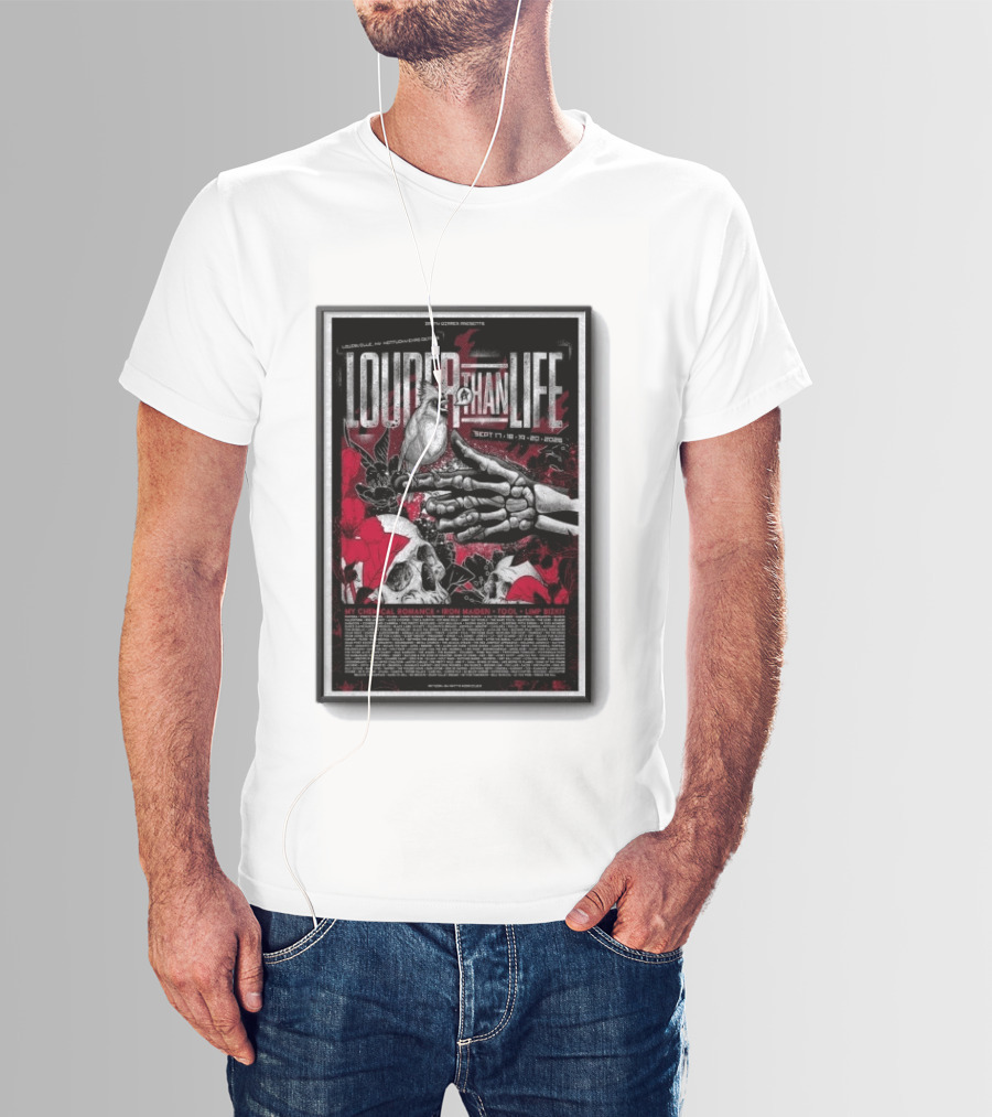 Louder Than Life Festival 2026 My Chemical Romance Iron Maiden Tool Limp Bizkit T-Shirt