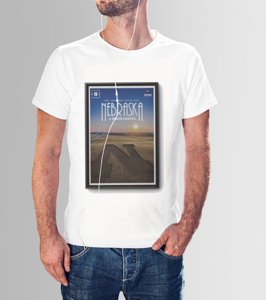 NEBRASKA Vs NORTH DAKOTA Memorial Stadium Lincoln Sep 19 2026 College Football T-Shirt