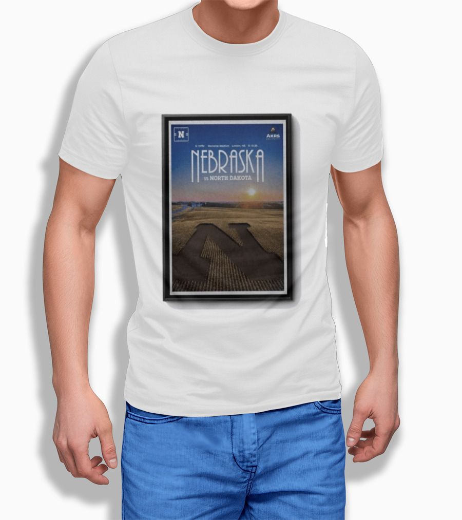NEBRASKA Vs NORTH DAKOTA Memorial Stadium Lincoln Sep 19 2026 College Football T-Shirt